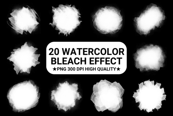 Download Watercolor Bleach Effect Png Bundle - Bleach effect Collection