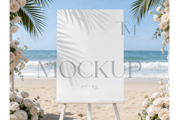 Download Coastal 18x24 Seating Chart Mockup - Premium Resources