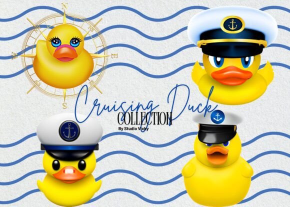 Download Cruising Rubber Ducks Clipart Bundle - Rubber ducks Collection