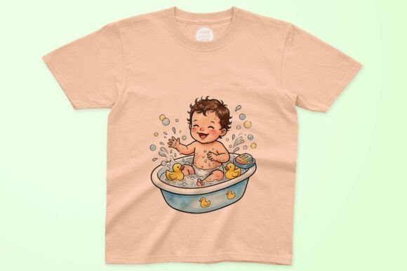 Download Baby Bath Time with Rubber Ducks Clipart - Rubber ducks Collection