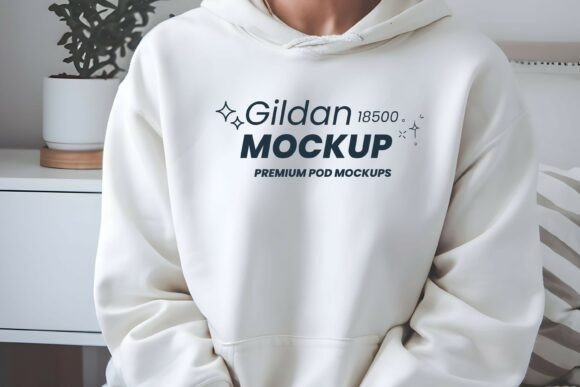 Download Gildan 18500 Hoodie Mockup White - Premium Bundle